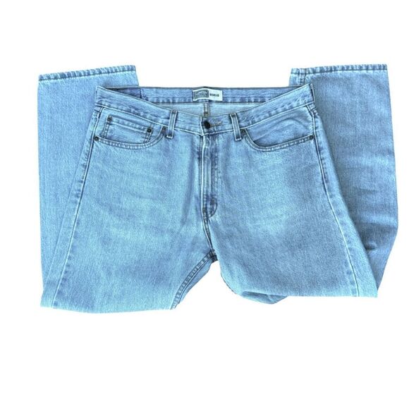 Levi Strauss Signature MENS Jeans Regular 36x29 Denim Jeans - Picture 2 of 7